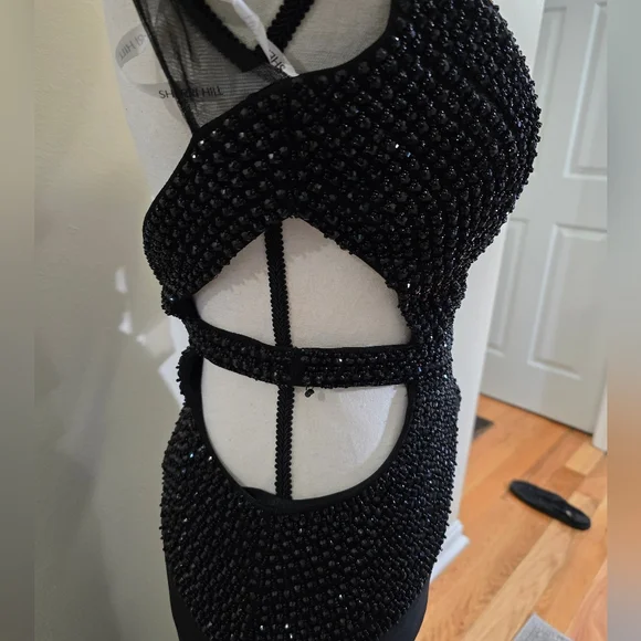 Sherri hill beaded open back gown prom dress - Picture 9 of 10